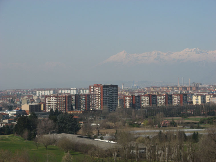 8 marzo 2014-Torino e le Alpi visti dalla collina di Moncalieri